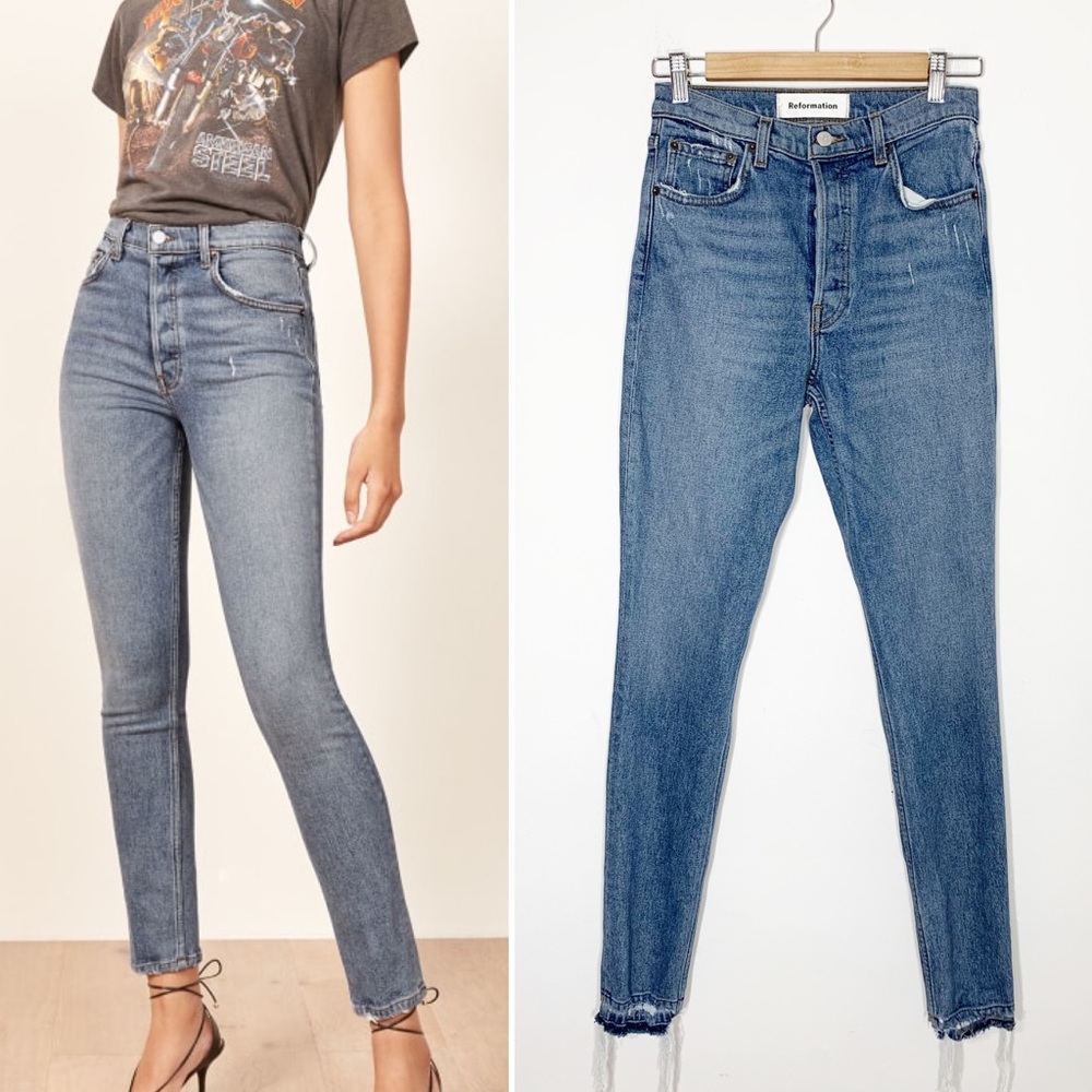 Reformation • high waist Serena skinny jeans
